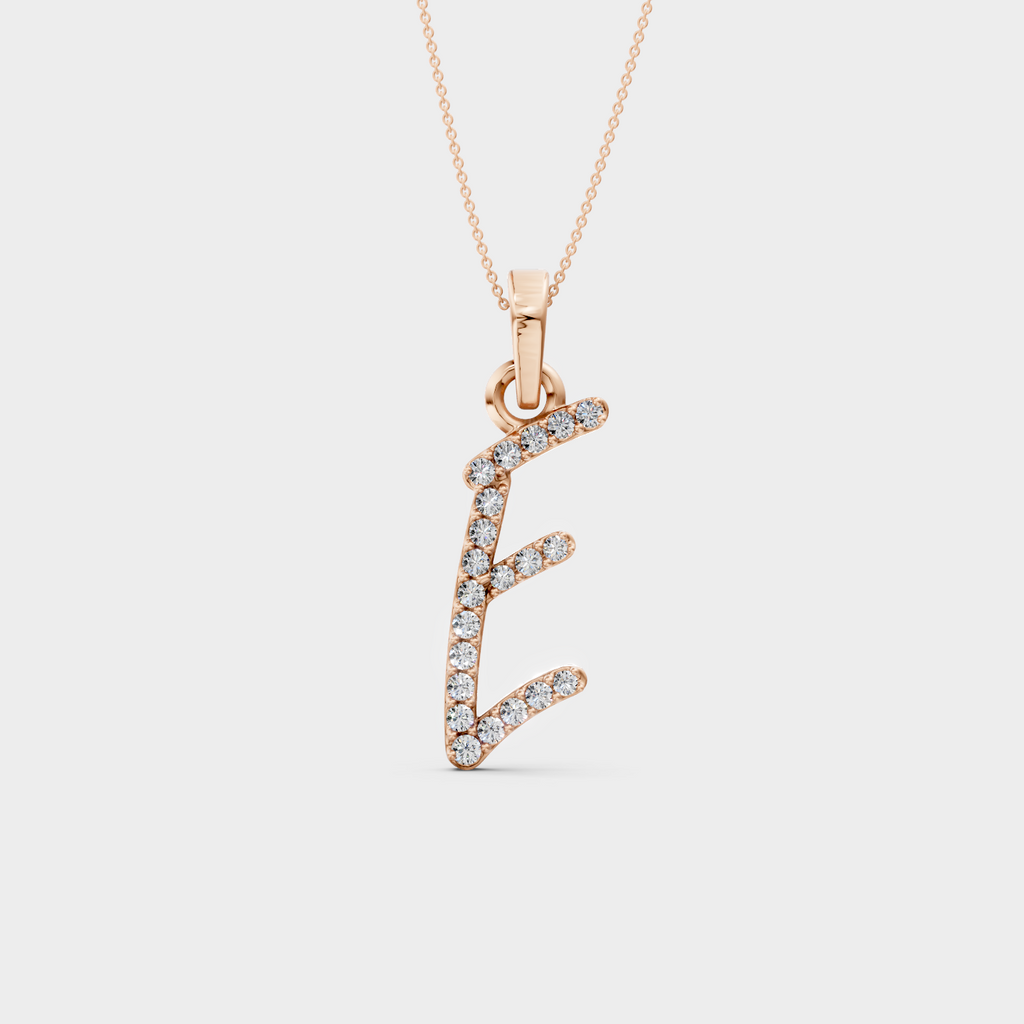 E Gold Pendant