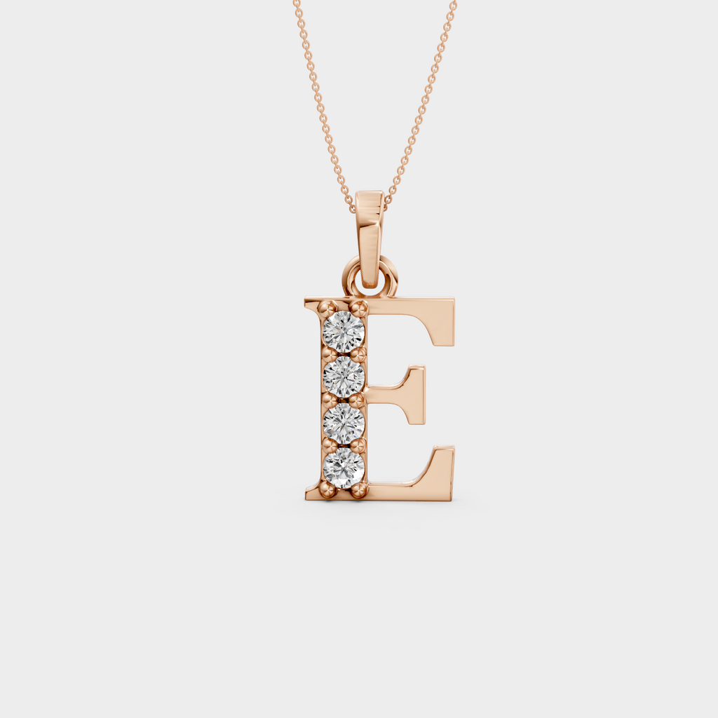 E Letter Necklace