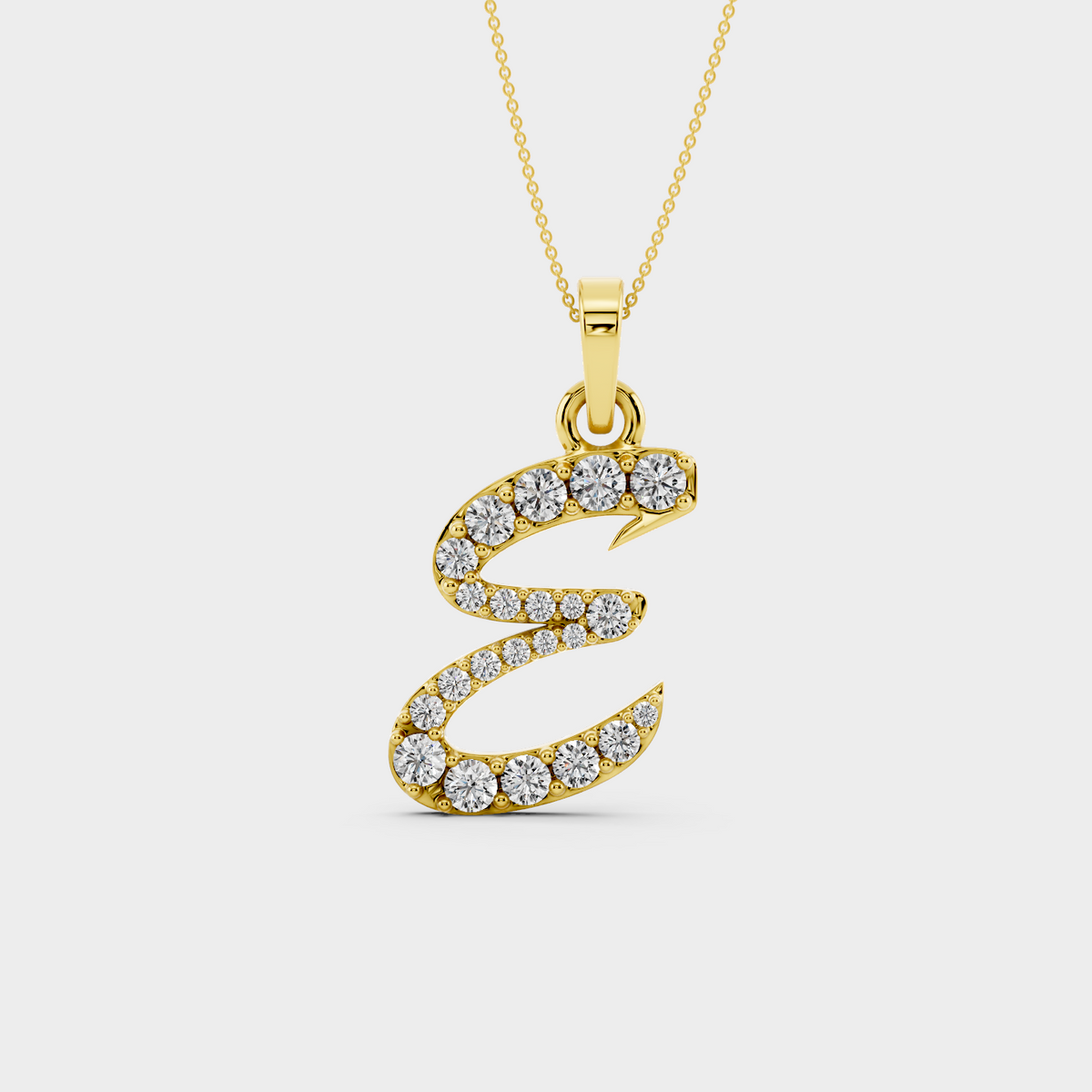 E Letter Pendant