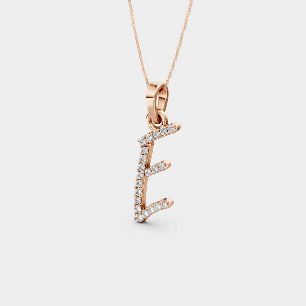 E Gold Pendant