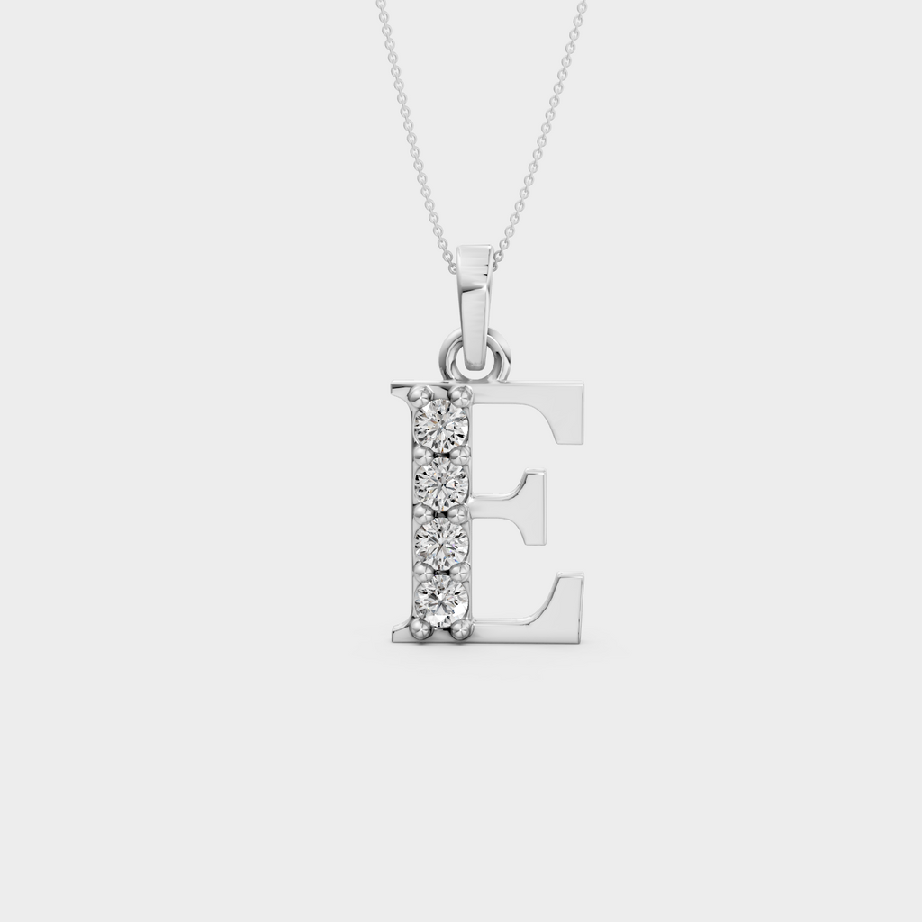E Letter Necklace