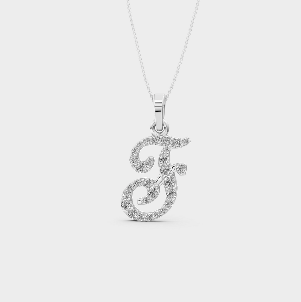 F Pendant Necklace for Women - Mariella