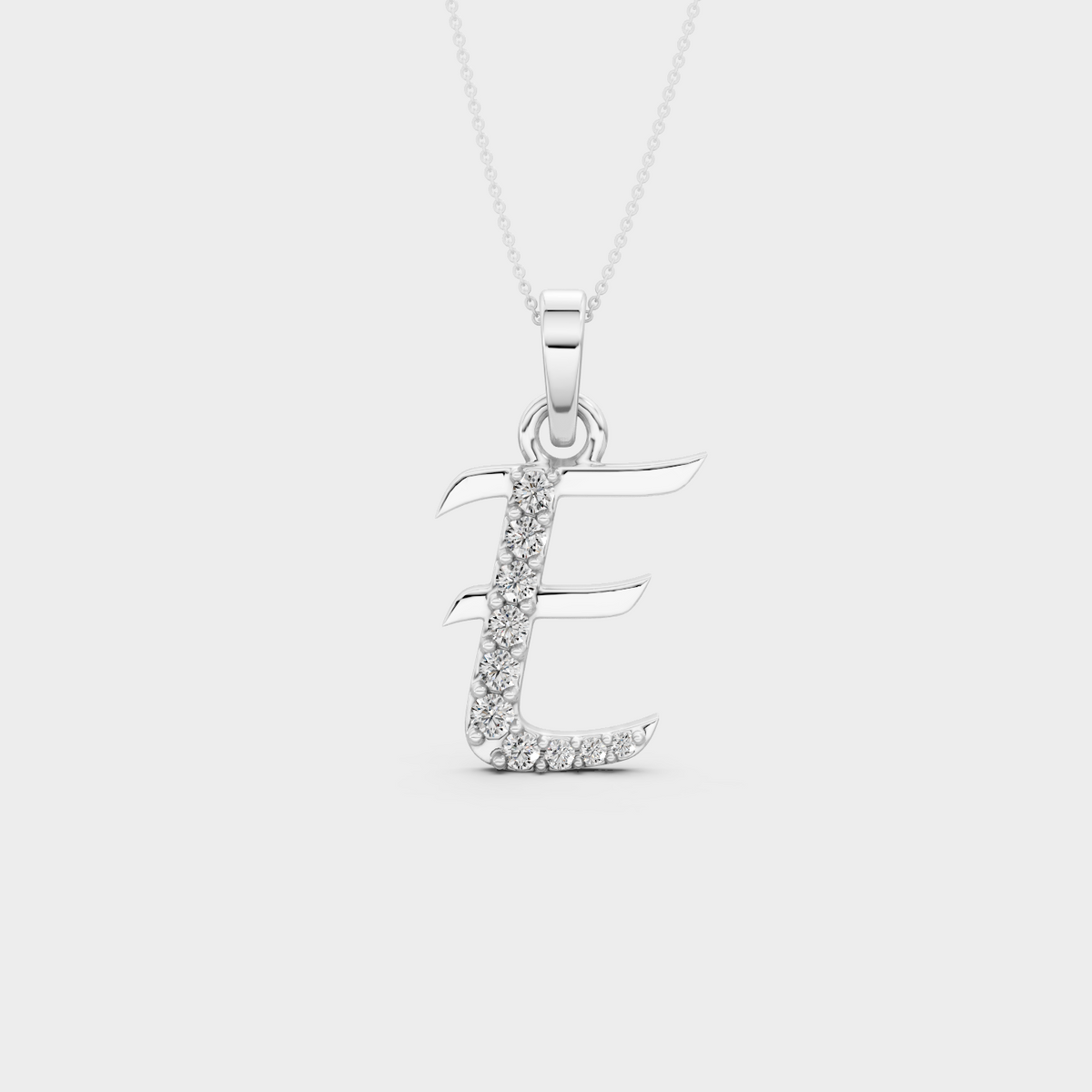 Gold Letter E Necklace