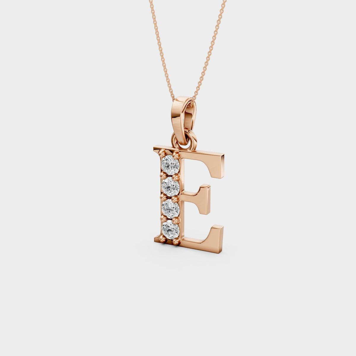 E Letter Necklace