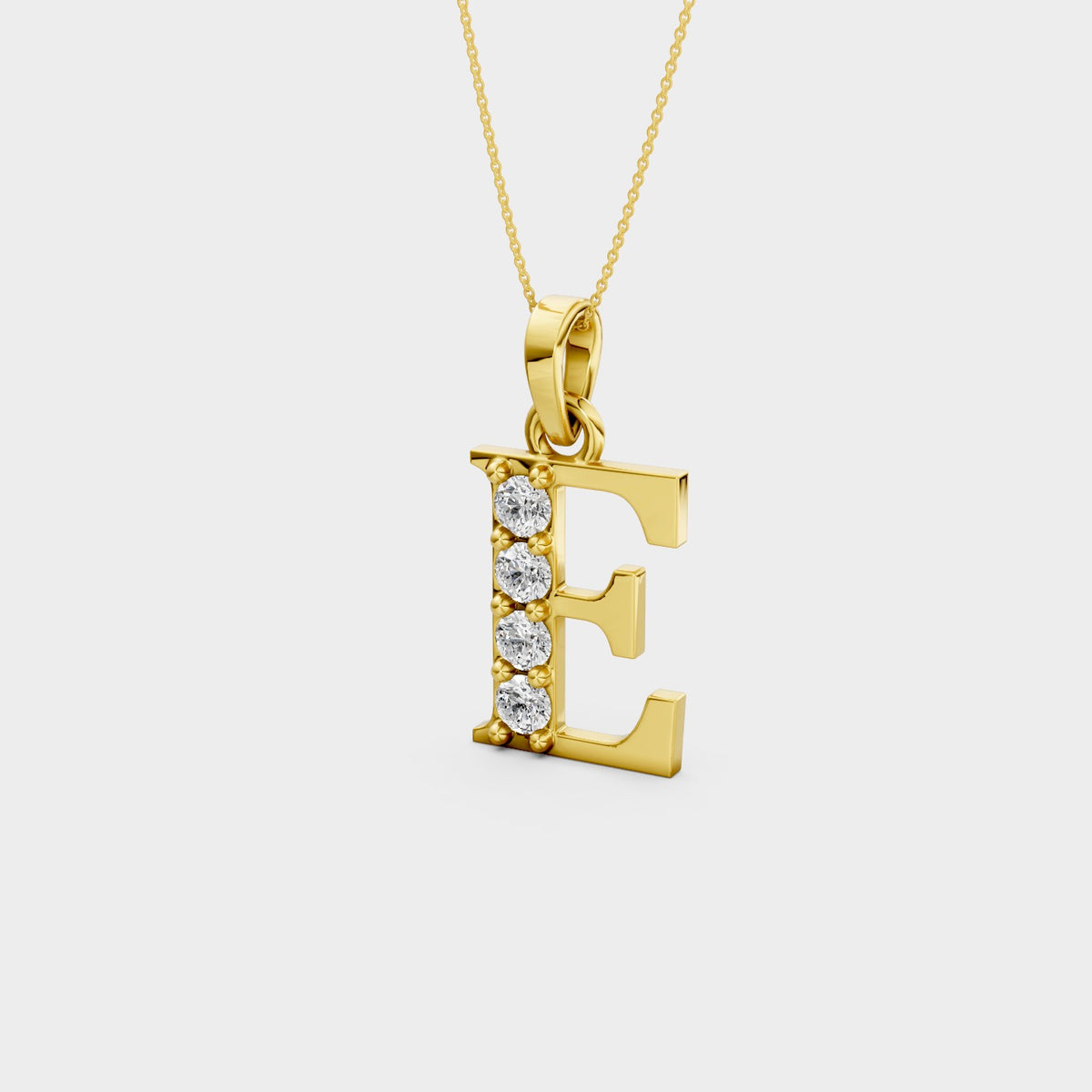 E Letter Necklace