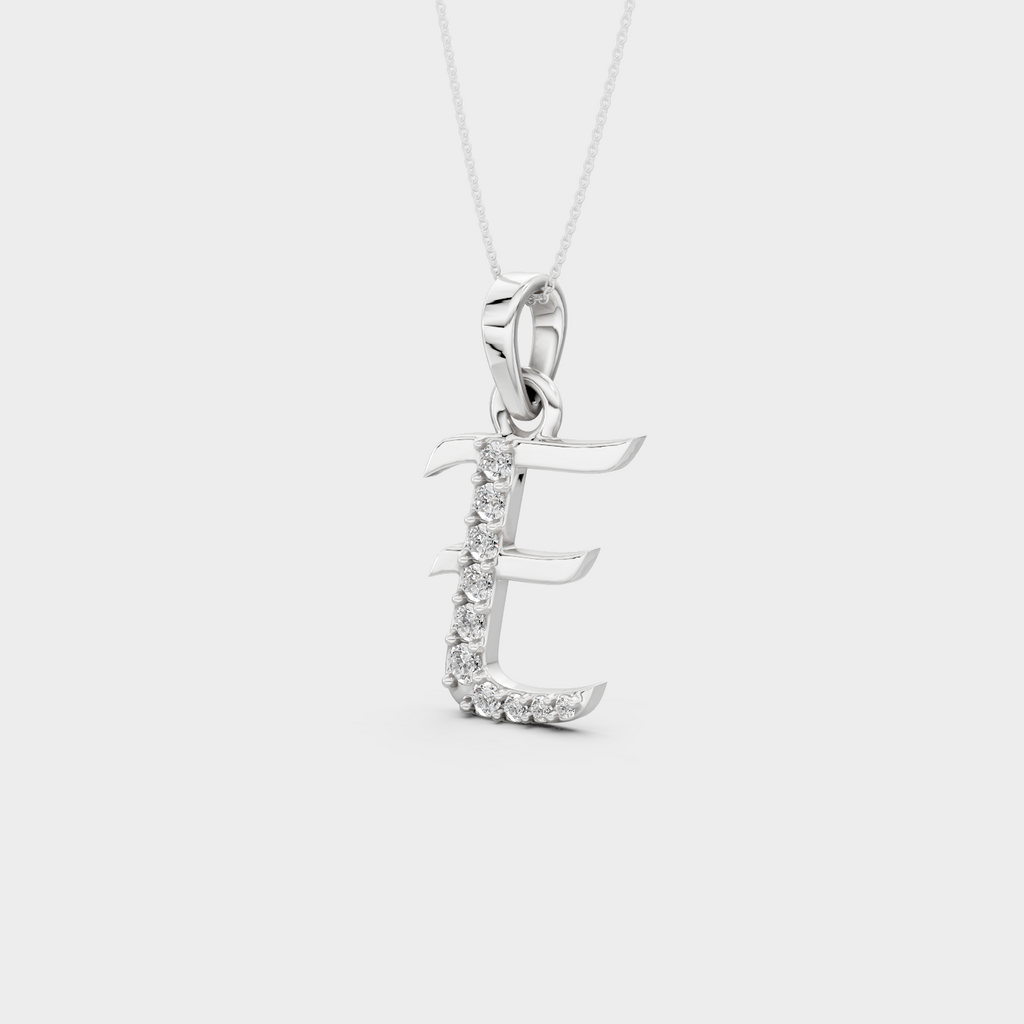 Gold Letter E Necklace