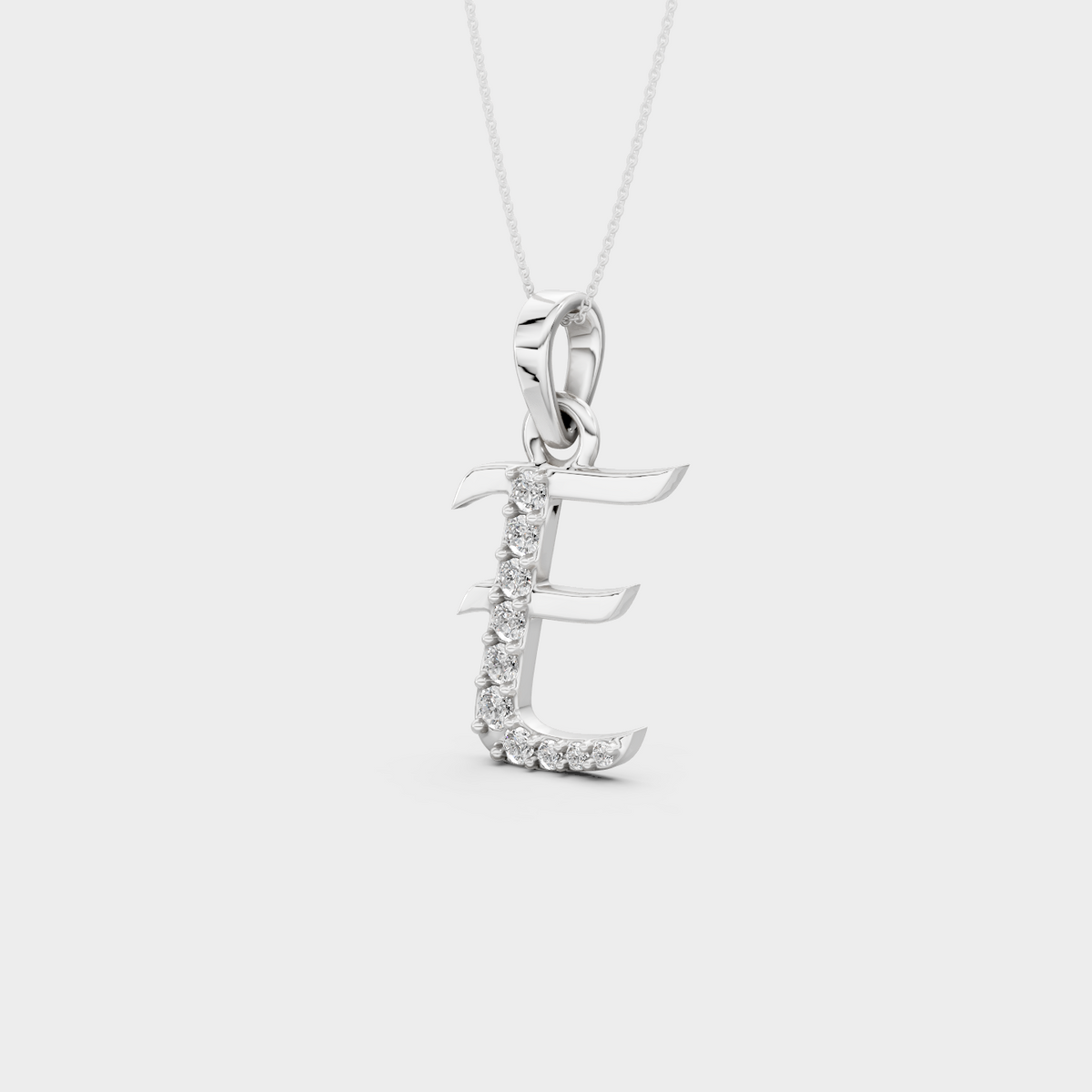 Gold Letter E Necklace
