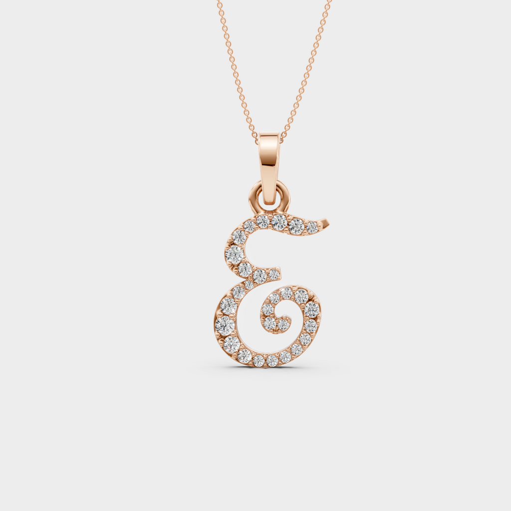 E Gold Necklace
