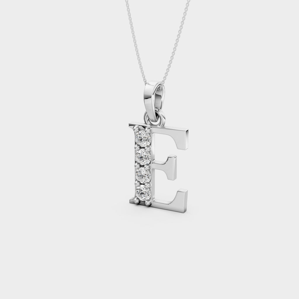 E Letter Necklace