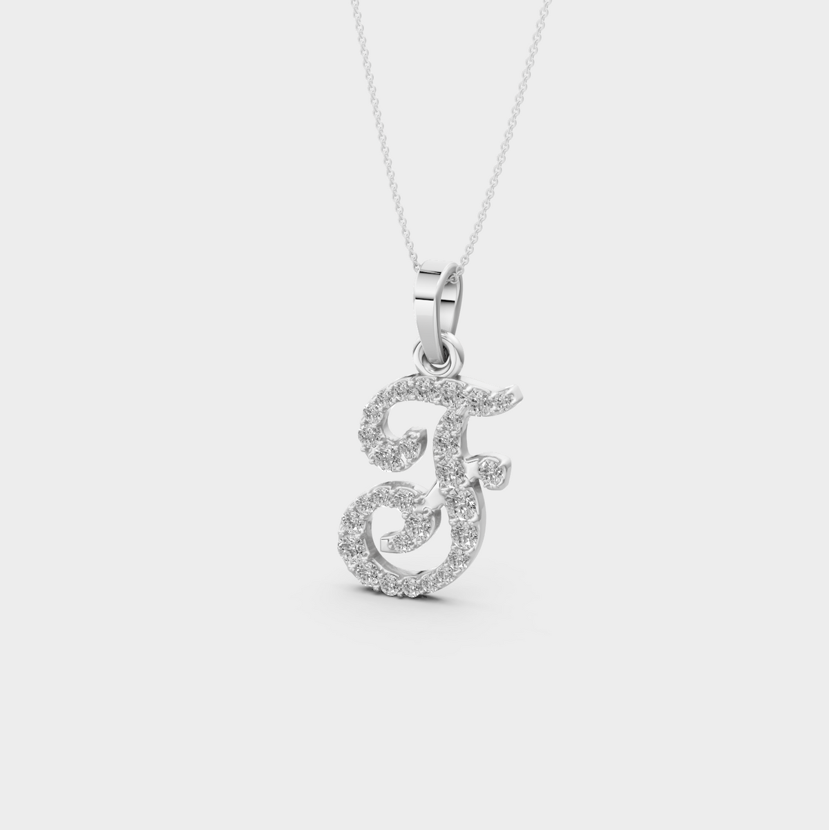 F Pendant Necklace for Women - Mariella