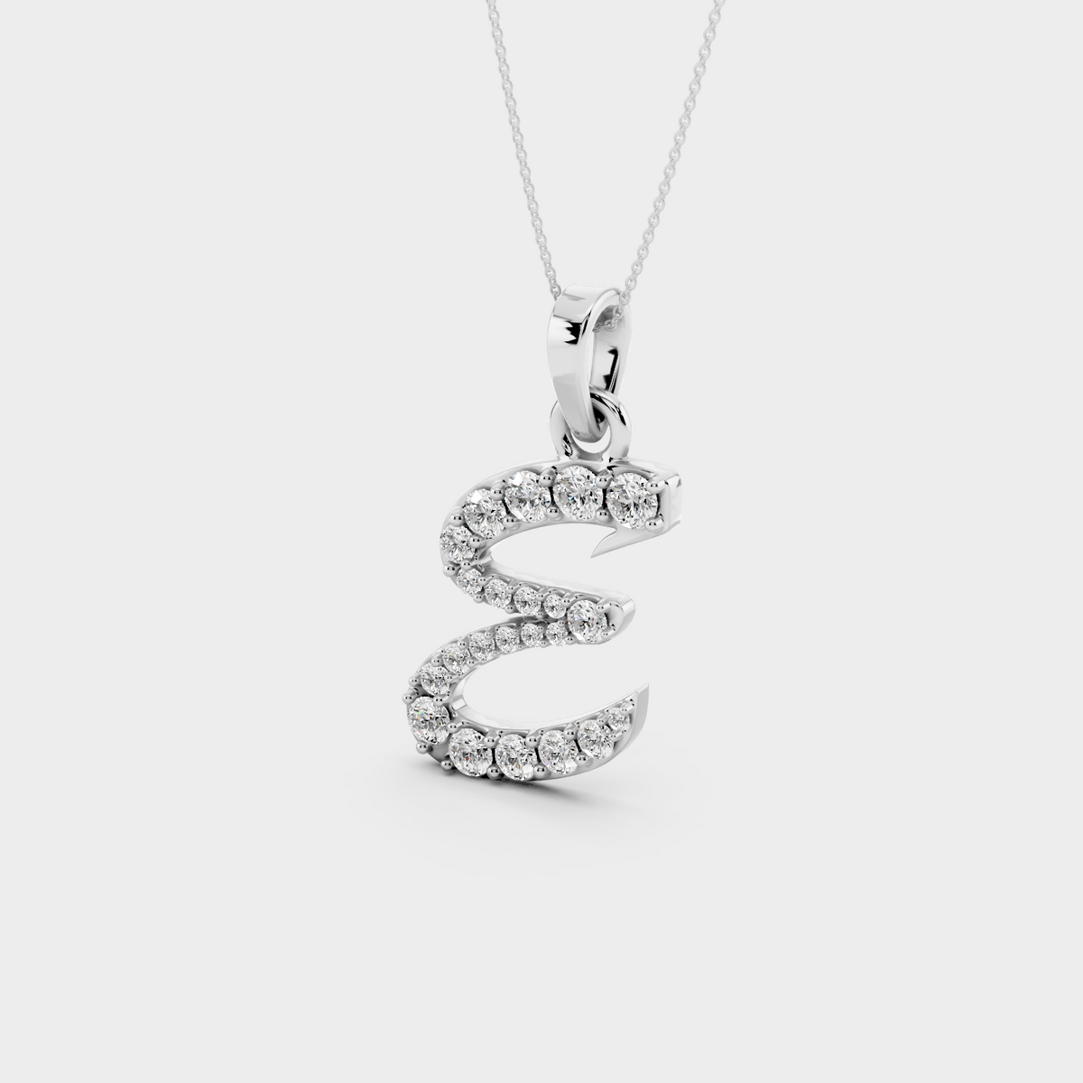 E Letter Pendant
