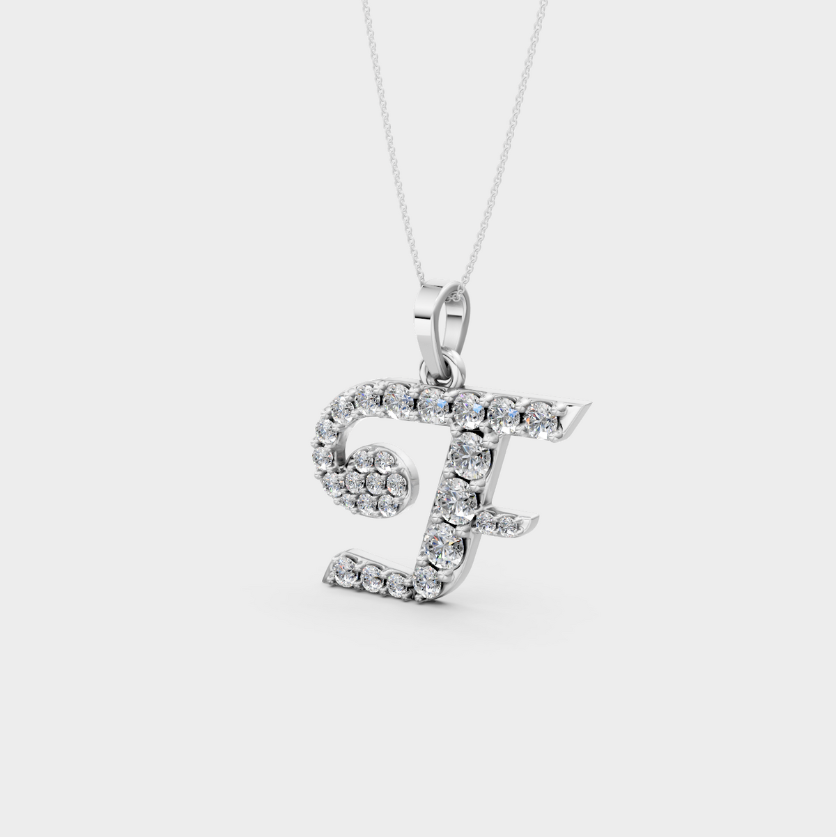 F Shaped Necklace Gold - Kara