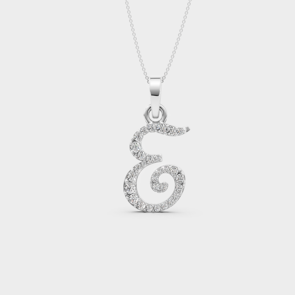 E Gold Necklace