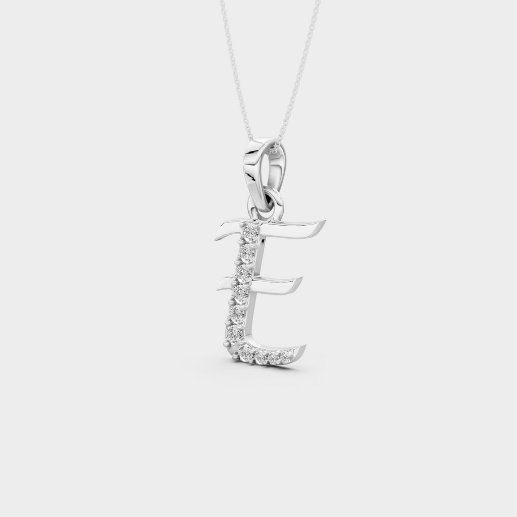 Gold Letter E Necklace