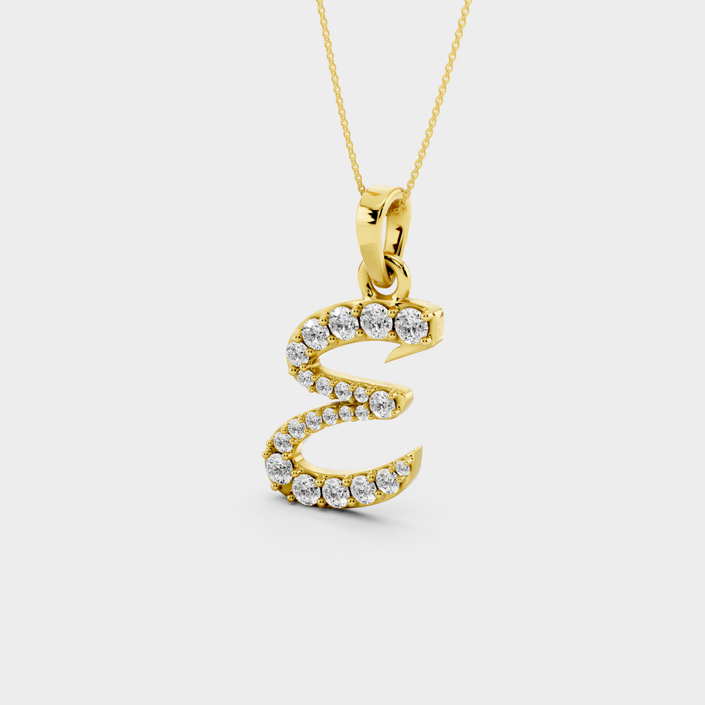 E Letter Pendant