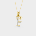 Gold F Pendant - Jianna