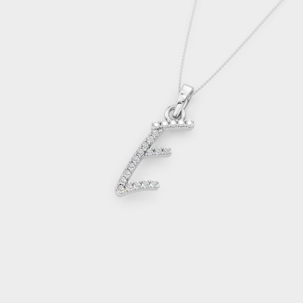 E Gold Pendant