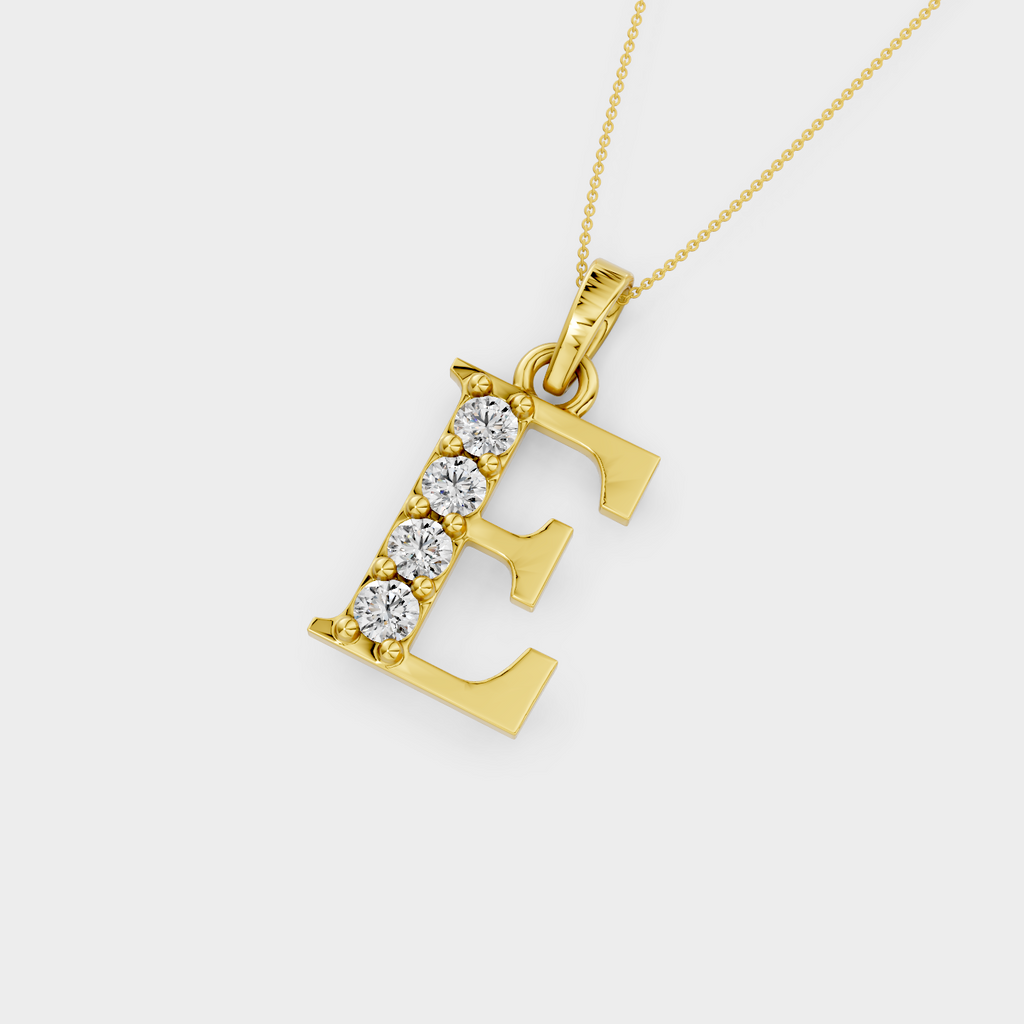 E Letter Necklace