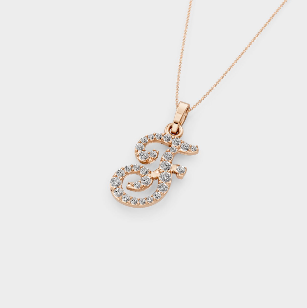 F Pendant Necklace for Women - Mariella