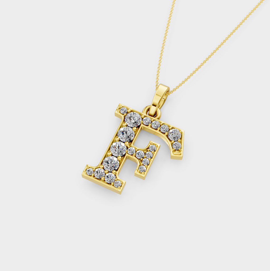 F Initial Pendant Necklace - Maelynn
