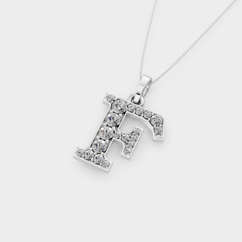 F Initial Pendant Necklace - Maelynn