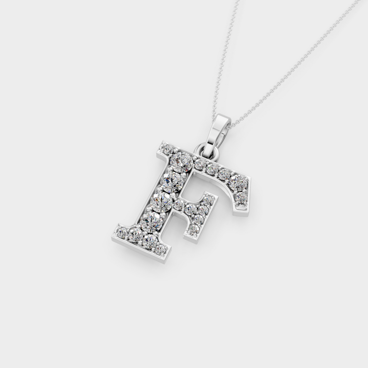 F Initial Pendant Necklace - Maelynn