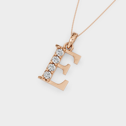E Letter Necklace