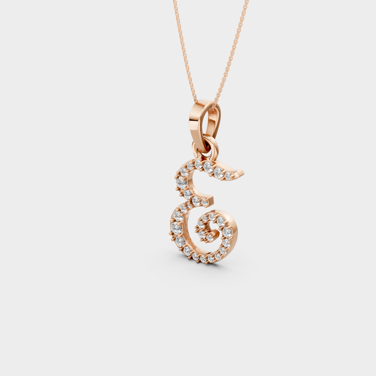 E Gold Necklace