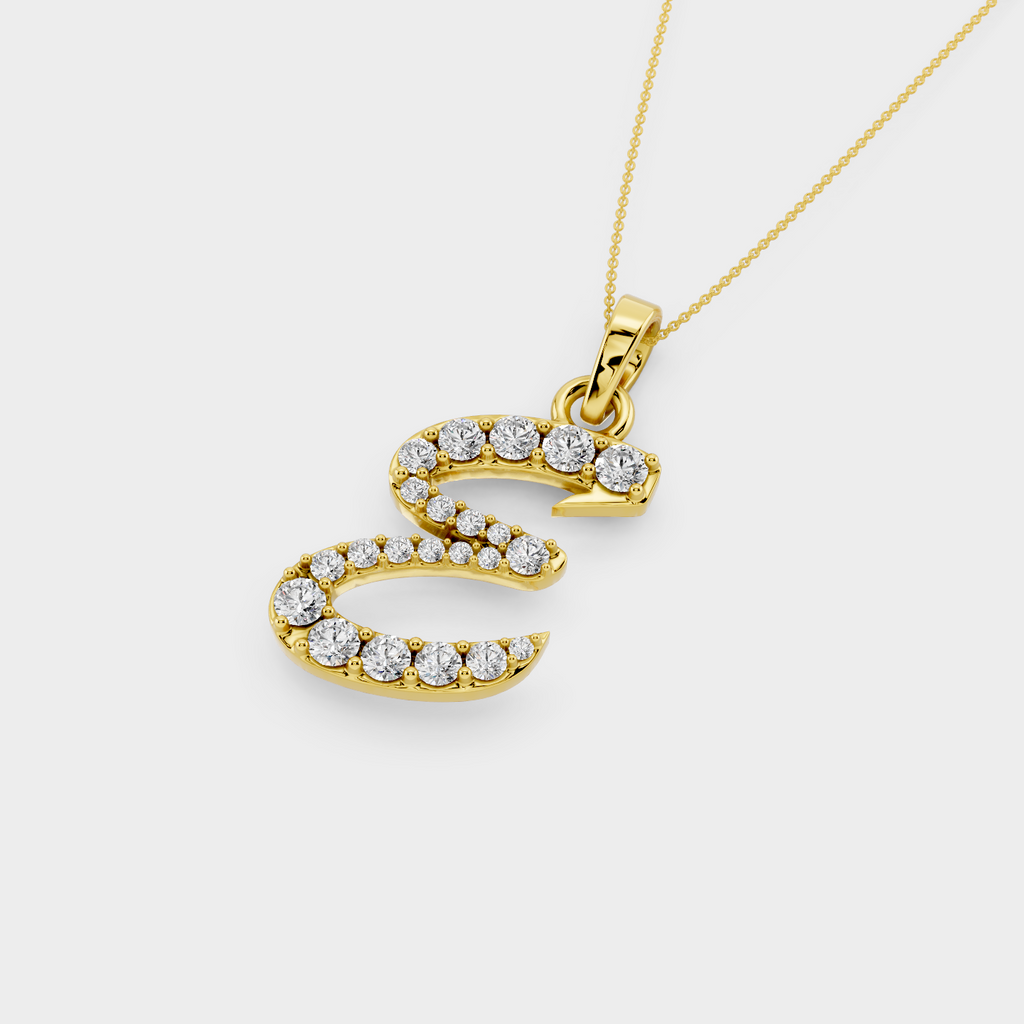 E Letter Pendant