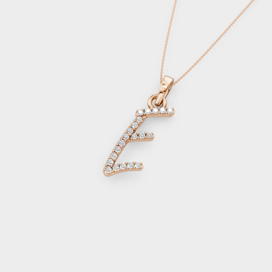 E Gold Pendant