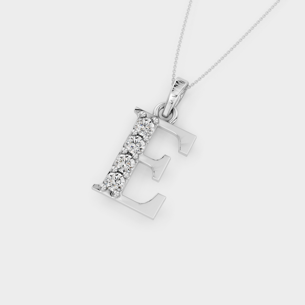 E Letter Necklace