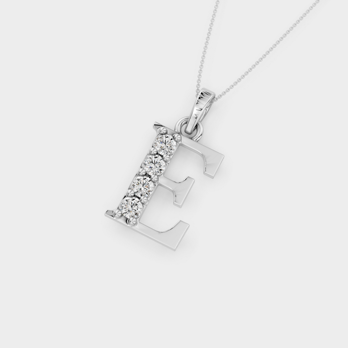 E Letter Necklace