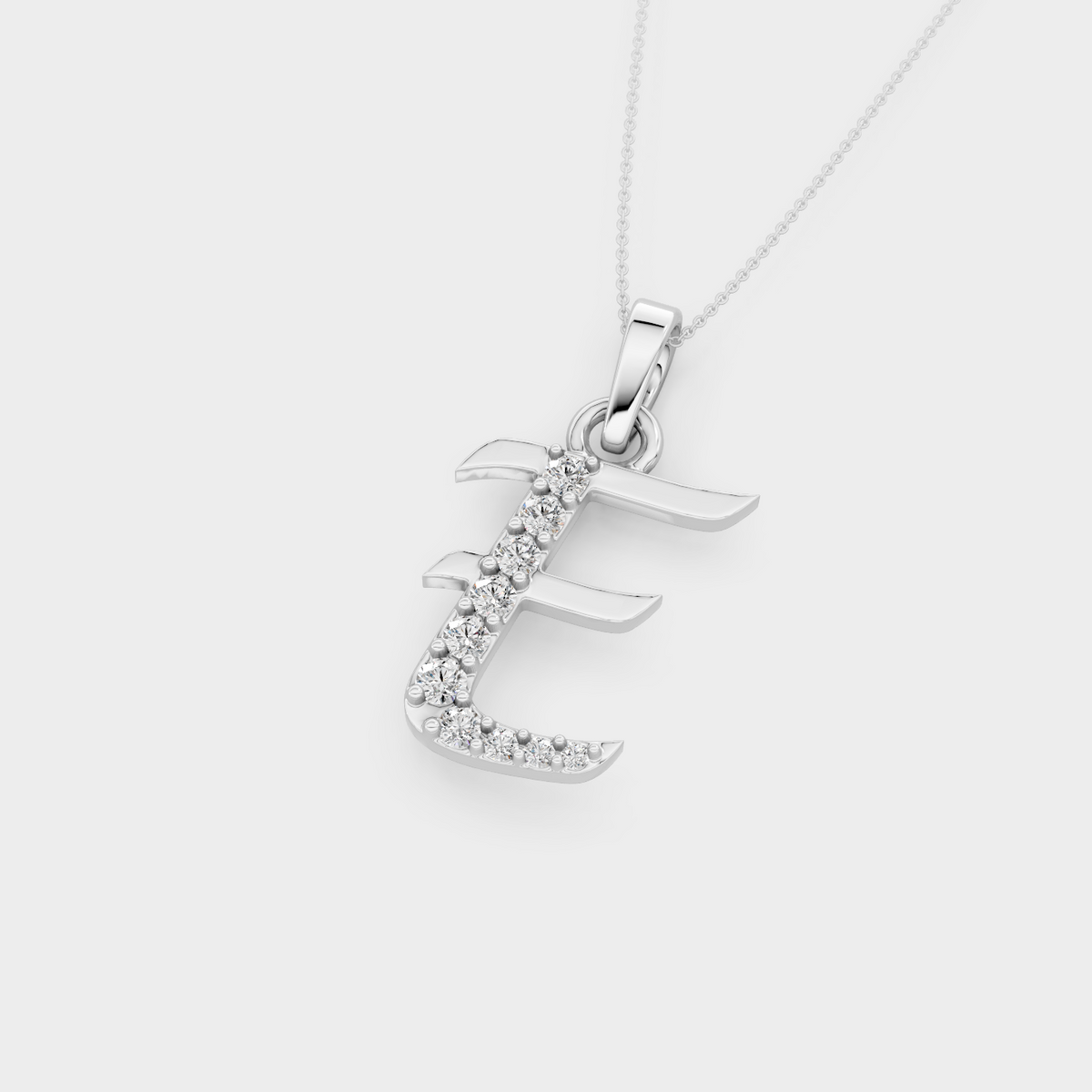 Gold Letter E Necklace