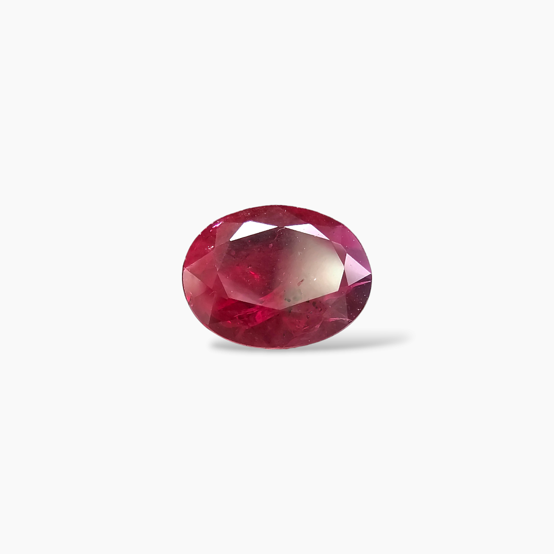 Elegant 1.03 Carat Oval Cut Natural Pink Ruby from Mozambique - Certified by IDL