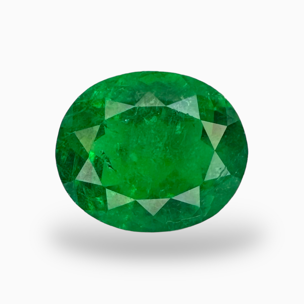 Emerald Colombian Stone Oval Cut 2.65 Carats 9x7 mm