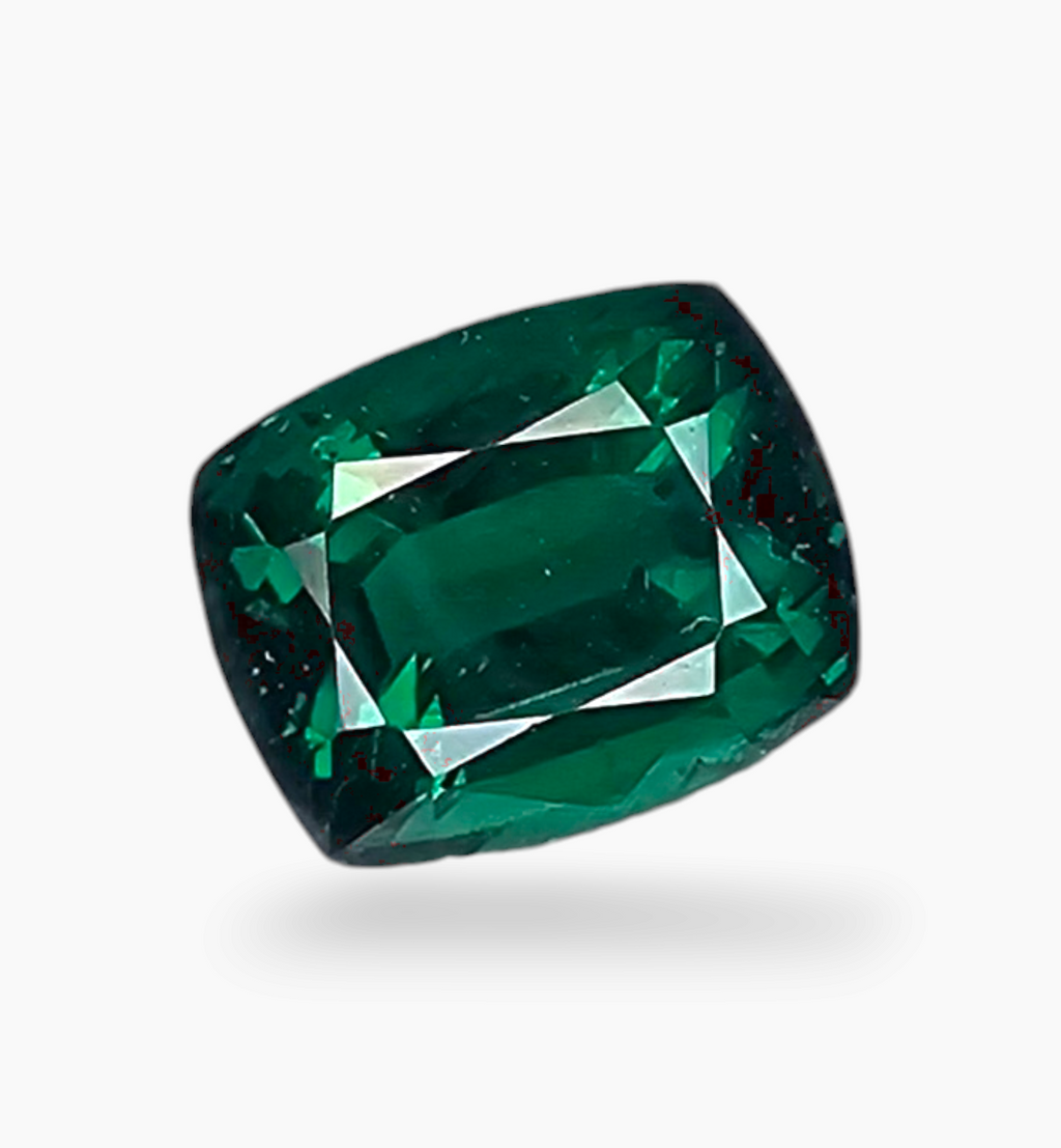 Natural Zambian Emerald Stone 3.35 Carat Cushion Shape Size 9.6x7.7mm