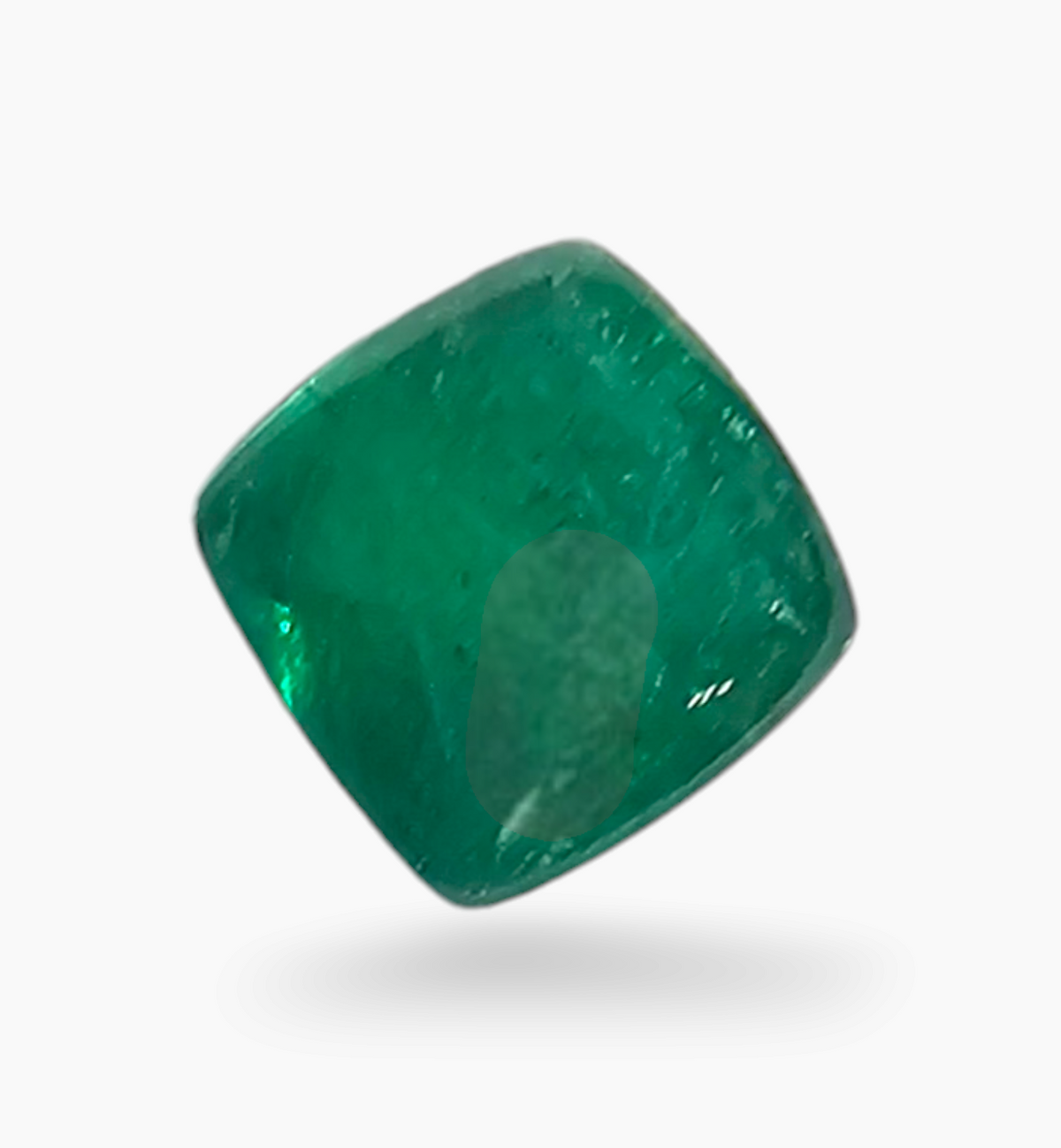 Natural Zambian Emerald Stone 2.21 Carat Sugarloof Shape Size 8.6x8.6mm