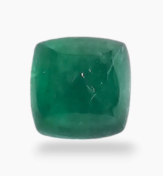 Natural Zambian Emerald Stone 2.32 Carat Sugarloof Shape Size 7.2x7.2mm