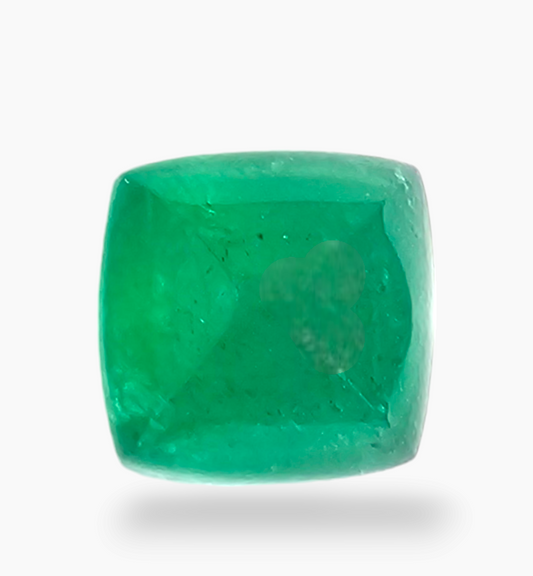 Natural Zambian Emerald Stone 2.68 Carat Sugarloof Shape Size 7.6x7.6mm