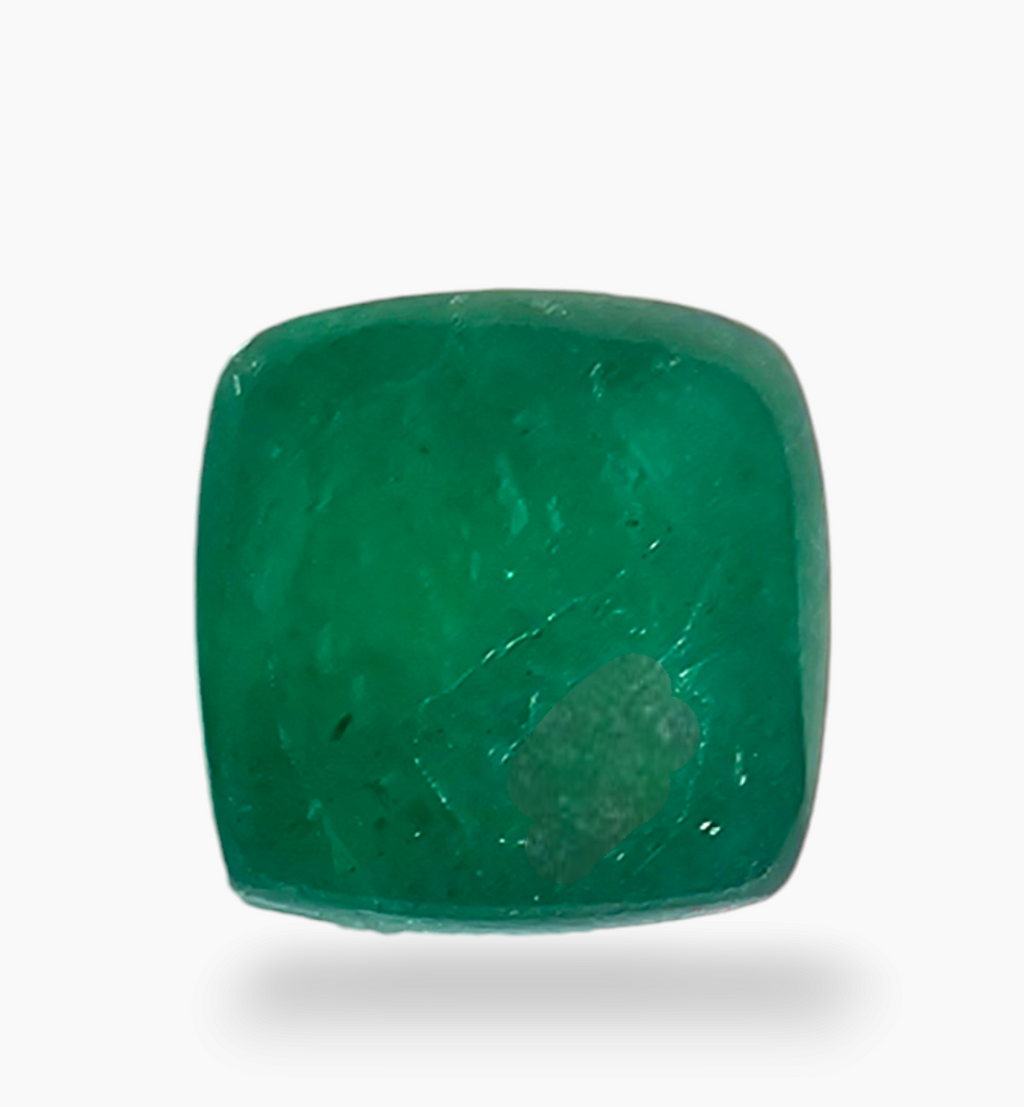 Natural Zambian Emerald Stone 2.68 Carat Sugarloof Shape Size 7.6x7.6mm