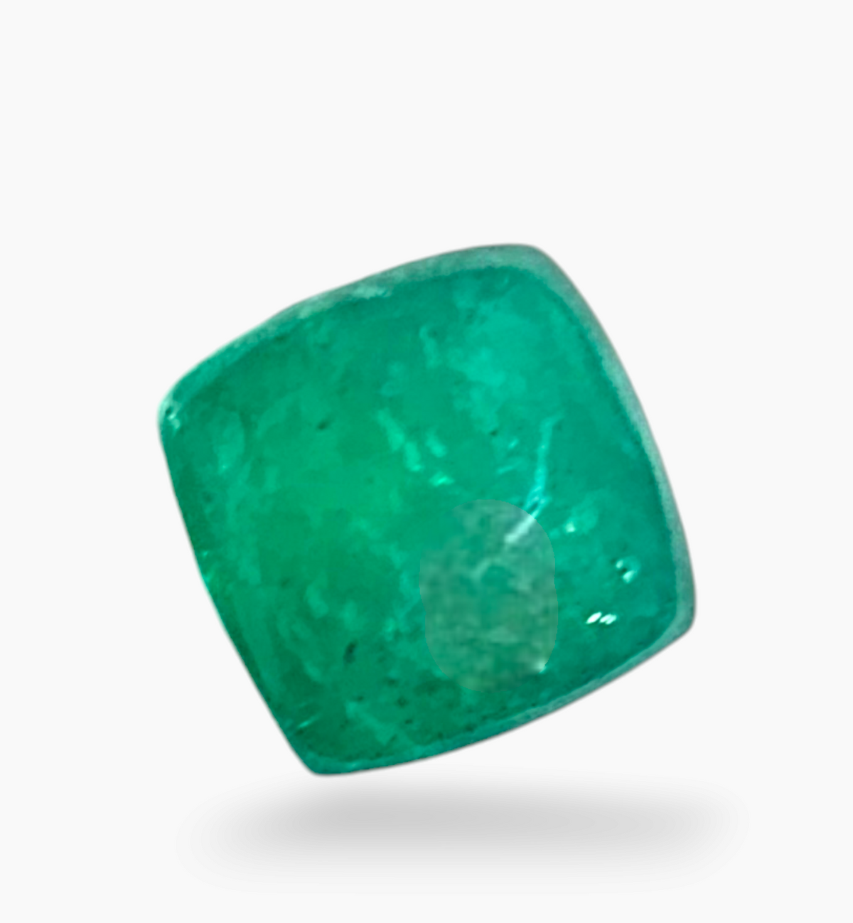 Natural Zambian Emerald Stone 2.68 Carat Sugarloof Shape Size 7.6x7.6mm