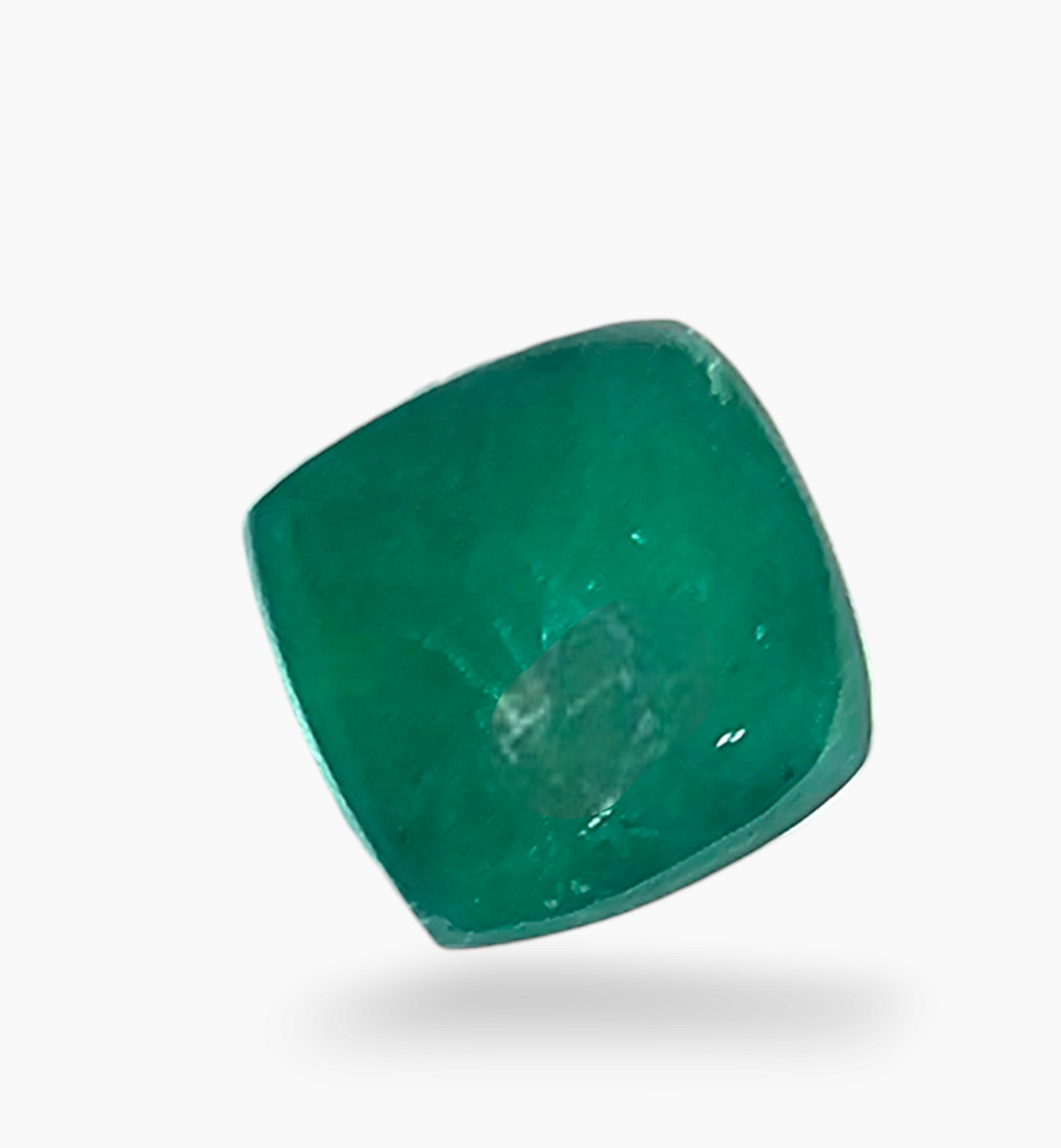 Natural Zambian Emerald Stone 3.06 Carat Sugarloof Shape Size 8x8mm