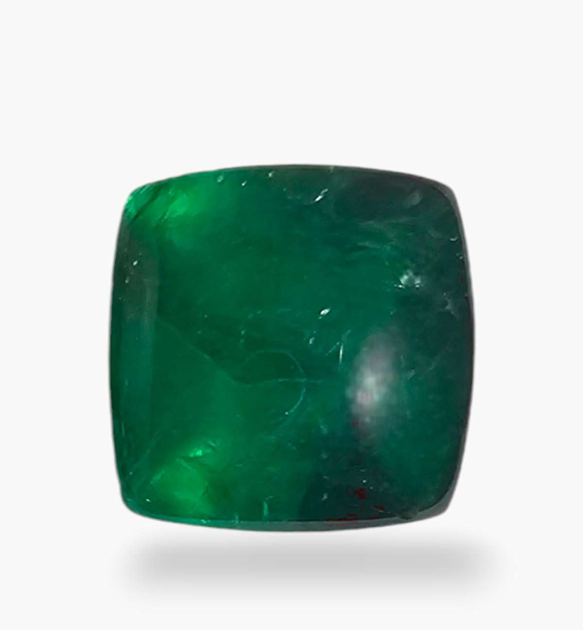 Natural Zambian Emerald Stone 4.34 Carat Sugarloof Shape Size 8.6x8.6mm