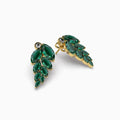 Natural Zambian Emerald Earring Lead Shape- Allison