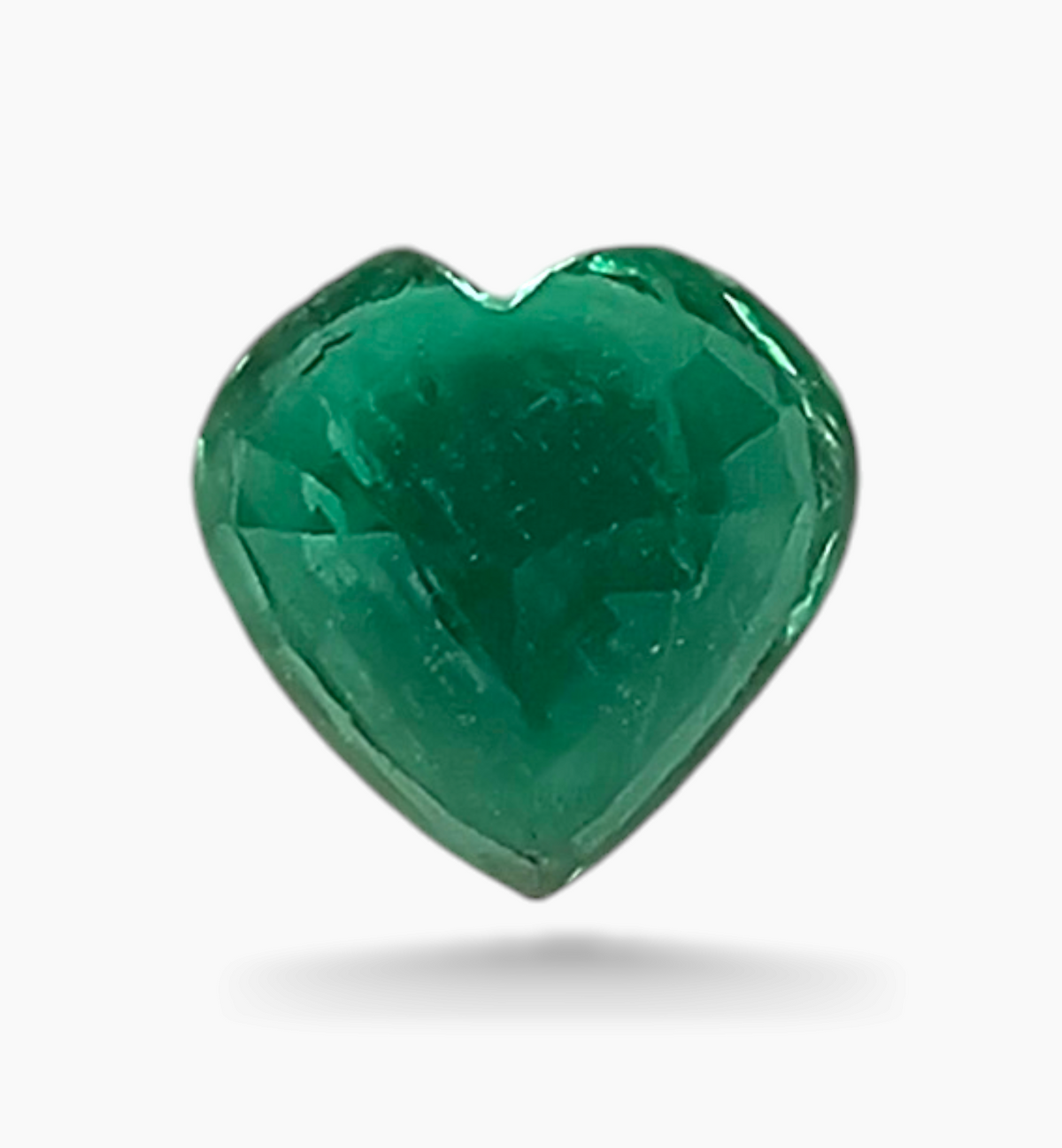 Natural Zambian Emerald Stone 1.33 Carats Heart Shape Size 7x7mm