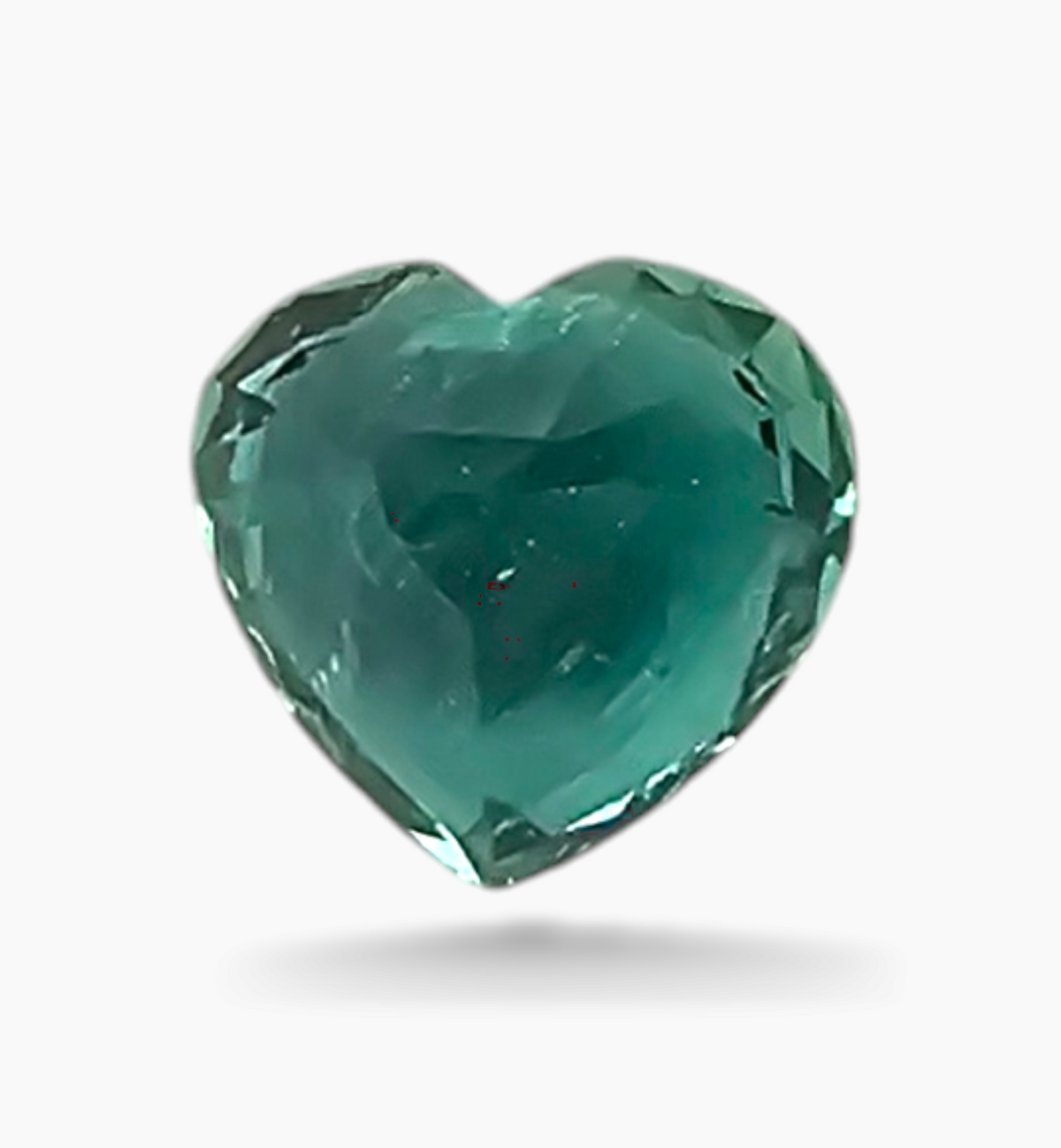 Natural Zambian Emerald Stone 1.42 Carat Heart Shape Size 6.9x7.4mm