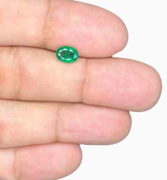 Natural Zambian Emerald Stone 0.16 Carat Pear Shape Size 7.2x5.2mm