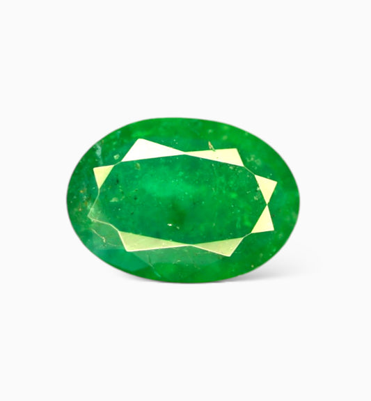 Natural Zambian Emerald Stone 0.44 Carat Oval Shape Size 7x5mm