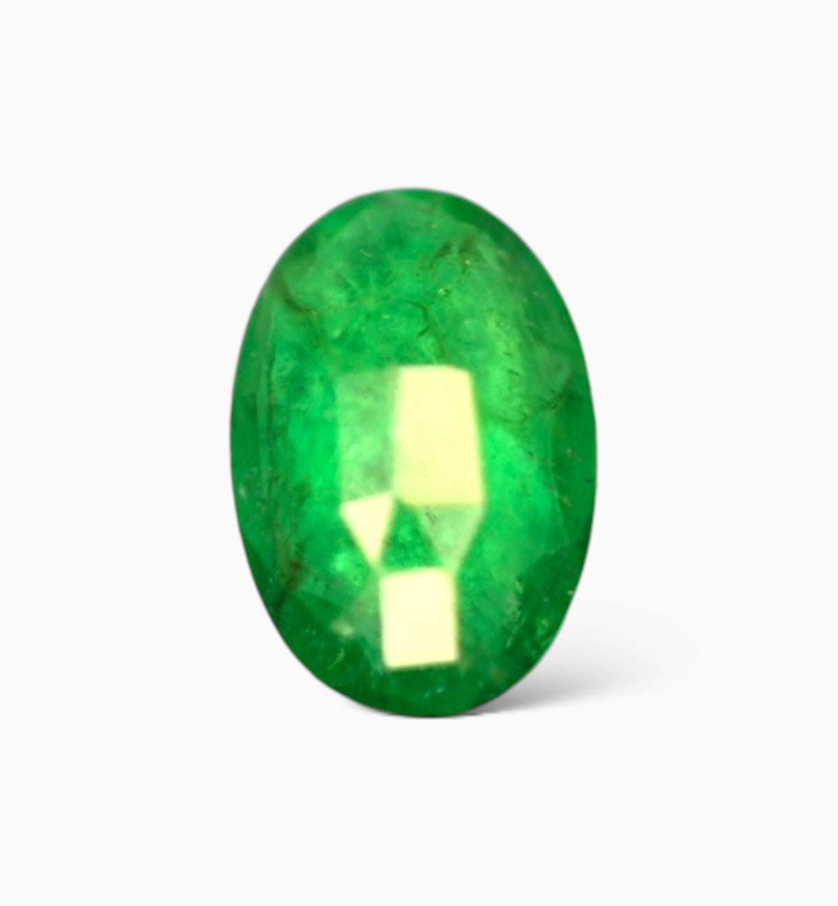 Natural Zambian Emerald Stone 0.46 Carat Oval Shape Size 6.7x4.5mm