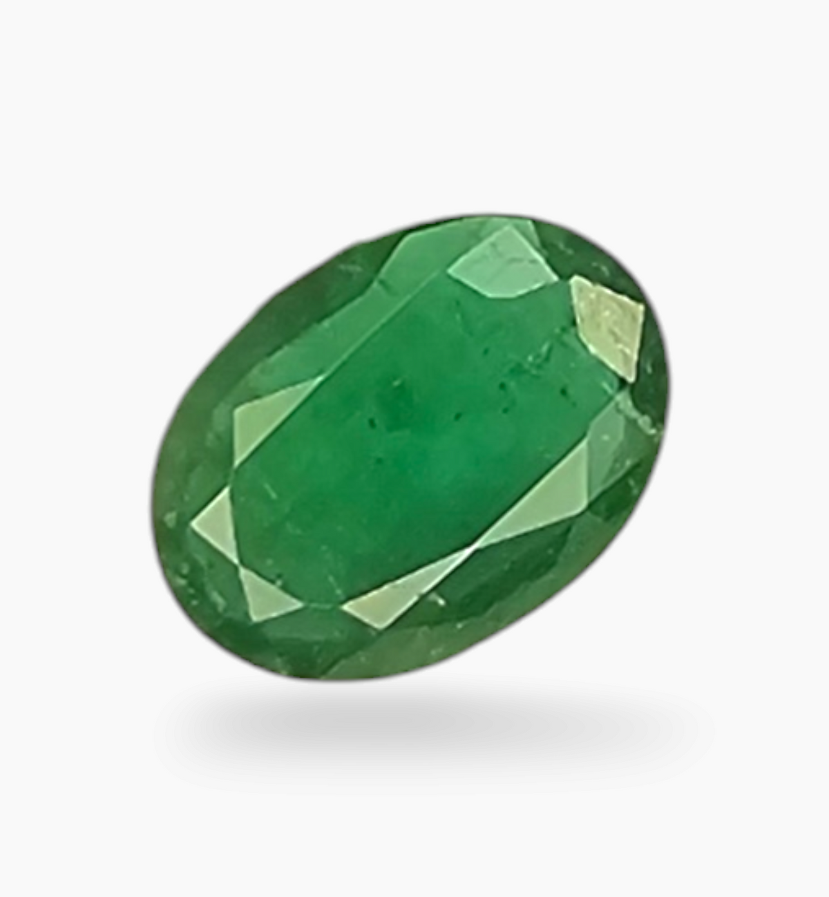 Natural Zambian Emerald Stone 0.46 Carat Oval Shape Size 7x5mm